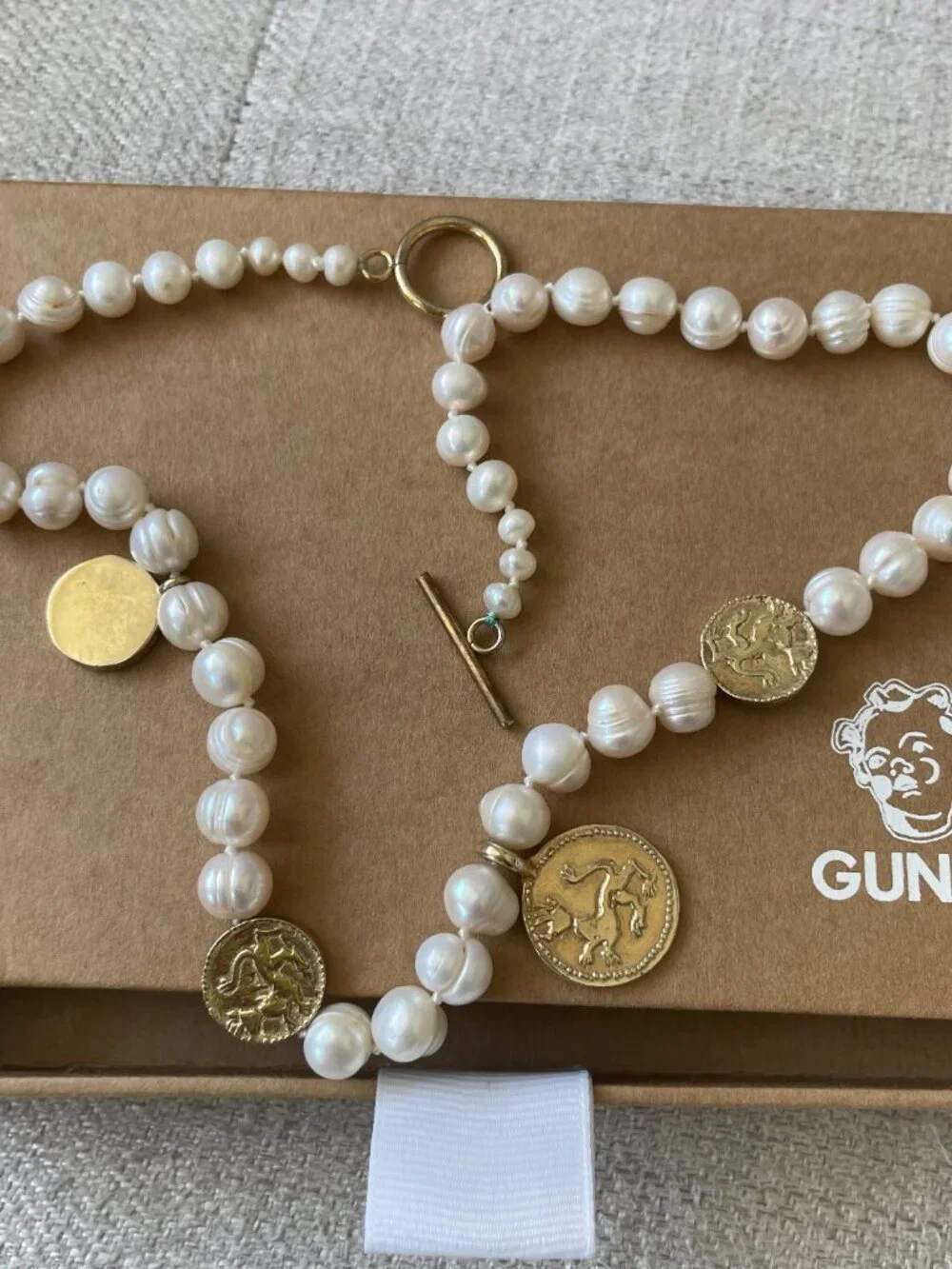 Like new Gunia Project Pearl Necklace with Pendants famous Ukrainian jewelry - Picture 2 of 7